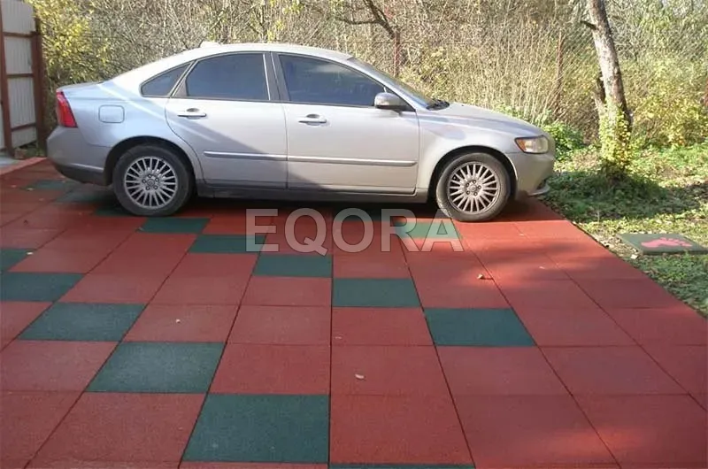 Резиновая плитка из крошки для гаража в Сергиевом Посаде