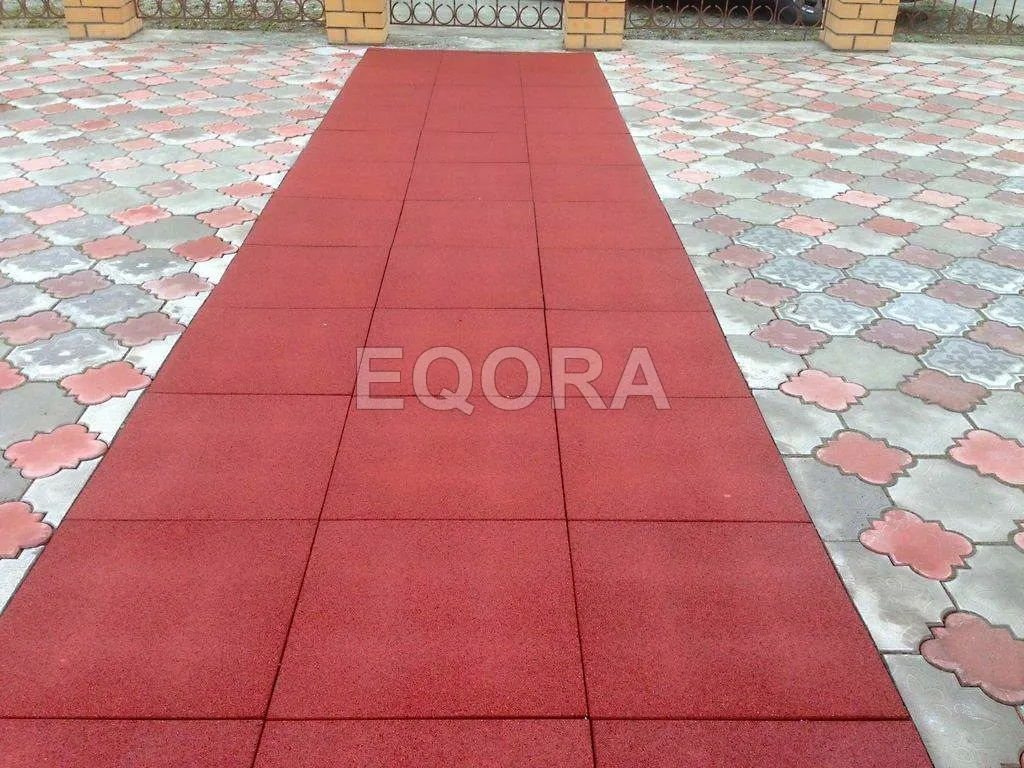 Резиновое покрытие для двора частного дома из резиновой крошки в Сергиевом Посаде