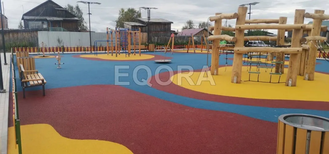 Варианты покрытия для детских площадок на улице в Сергиевом Посаде