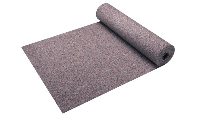 Фото Напольное рулонное покрытие из резиновой крошки