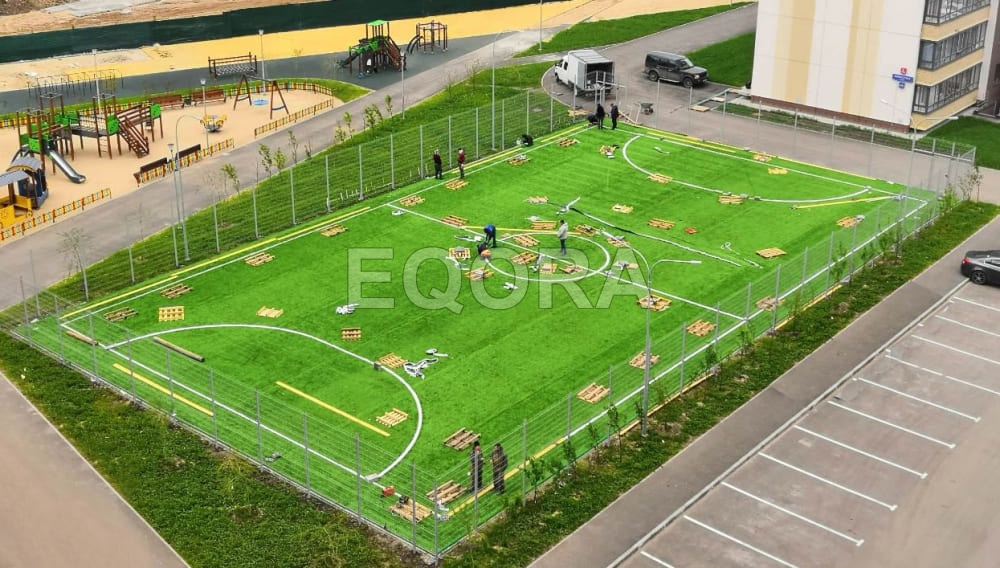 покрытие из резиновой крошки на площадке фото4